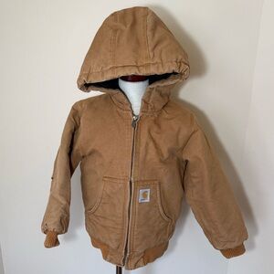 Carhartt Insulated Hooded Active Jacket Boy’s Youth Size XS 6
